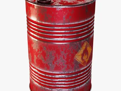 Oil Barrel 3D model 3