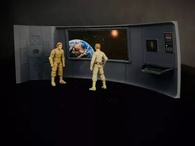 USS Enterprise Bridge Main View Screen - The Wrath of Khan 3D print model