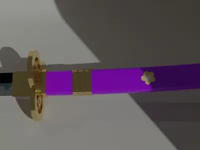 Enma Zoro Sword One Piece Anime Low-poly 3D model
