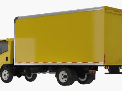 Box Truck Generic Simple Interior 3D model