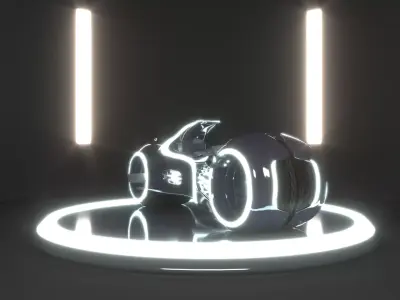 tron motorcycle 3D model