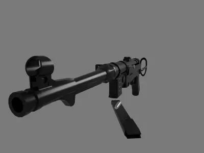 Submachine Gun 3D model buy
