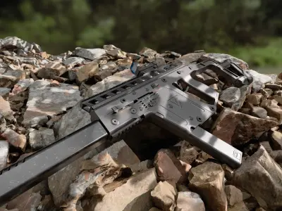 Kriss Vector SMG Game Ready Model 8k 4k 2k Unreal High Quality Free low-poly 3D model