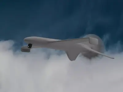 UAV Drone Low-poly 3D model by pro825695