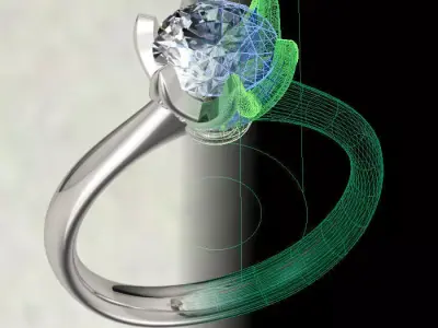Jewelry CAD STL Ring-CC38 3D print model