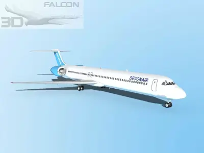 Falcon3D MD-80 Devonair 3D model