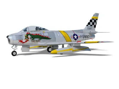 North American F-86 F Sabre 3D model