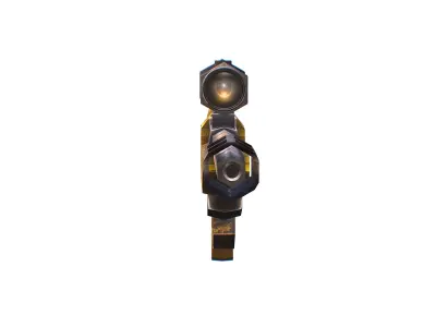 LowPoly Cartoon Sci-Fi Sniper Rifle Future Low-poly 3D model shop