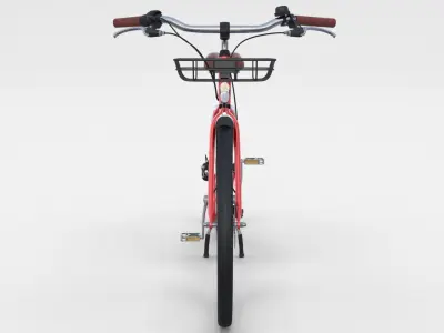 Generic Bicycle Red 3D model