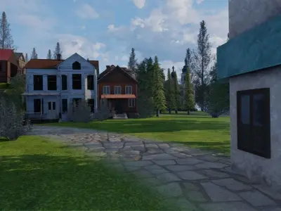 Old Town Village 3D model