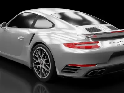 2016 Porsche 911 Turbo Free low-poly 3D model