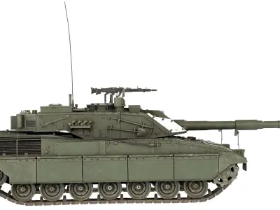 Ariete MBT tank Low-poly 3D model