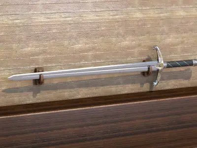 Medieval sword 2 3D model