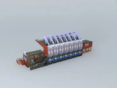 The stadium hotels and accommodation Free 3D model