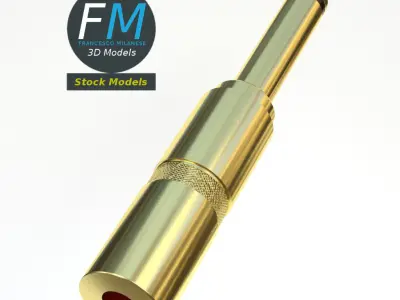 Mono jack plug 3D model