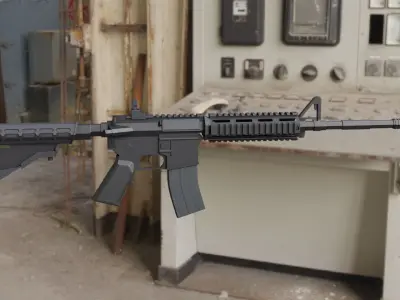 M4 Carabine Low-poly 3D model