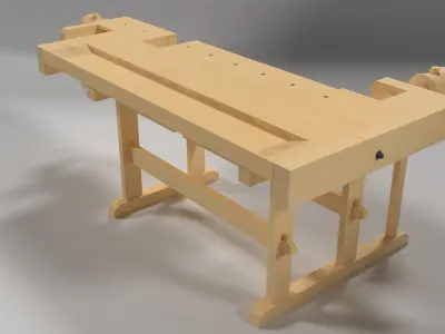 carpentry table 3D model
