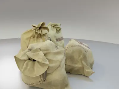 Potato Produce Sacks PBR Asset 3D model