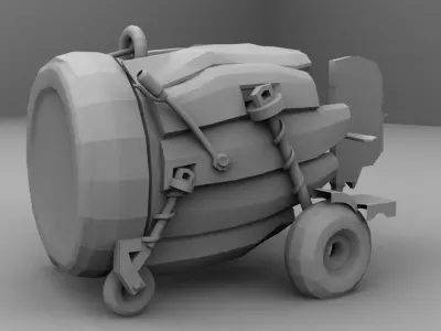 Car jungle concept  3D model