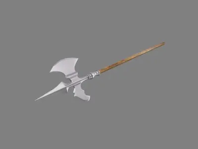 Halberd axe 3D model purchase