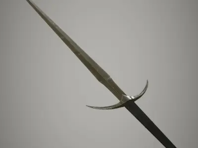 Danish Long Sword Low-poly 3D model