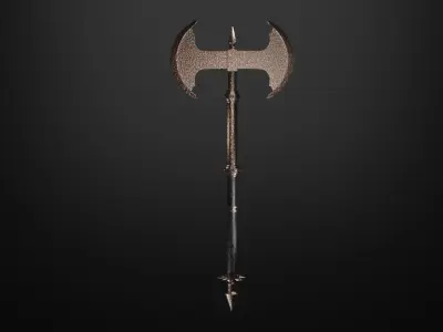 Battle axe - rust edition 3D model