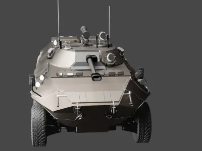 BTR-90 TANK 3d Model 3D model
