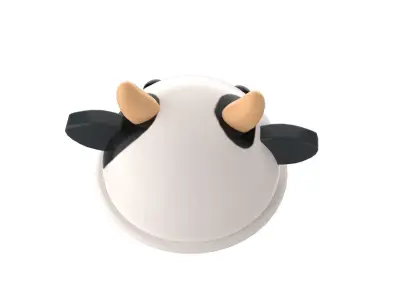 Cow Hat Cute  Low-poly 3D model