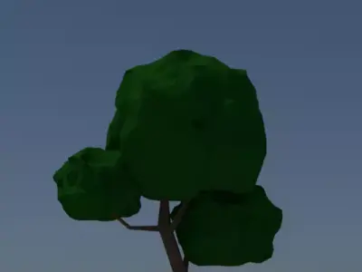 lowpoly tree Low-poly 3D model