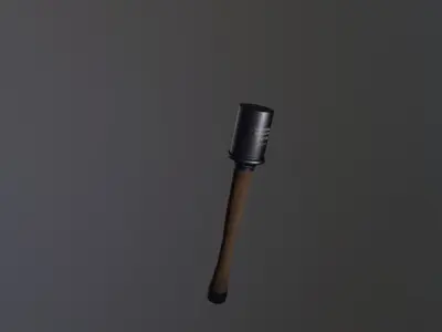 World war II hand granade Free low-poly 3D model