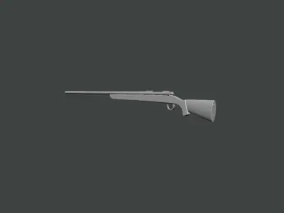 3D Model-GUN0012 rifle 3D print model