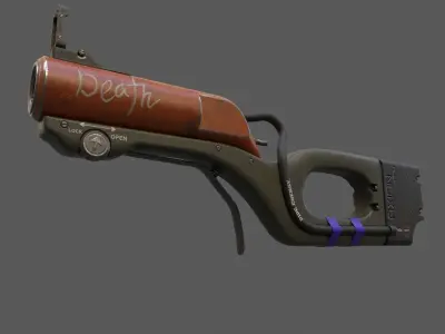 Gun-Sci-Fi-Low Poly Low-poly 3D model