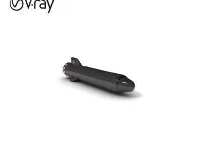 Torpedo Model Pack with HighDetail Features Low-poly 3D model