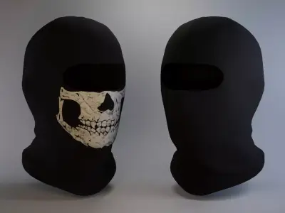 Balaclava ski mask Low-poly 3D model purchase