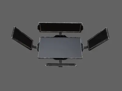 Sci-Fi Screen Low-poly 3D model