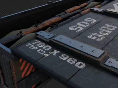 RPG Rocket Case 3D model