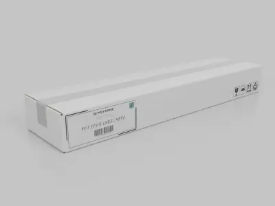 White Cardboard Box Retail Ready Trio – Rigged and Customizable 3D model