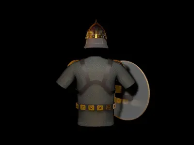 ARMOR knight with shield and helmet 3D model