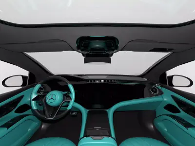 Mercedes Benz EQS 2025 with Interior 3D model