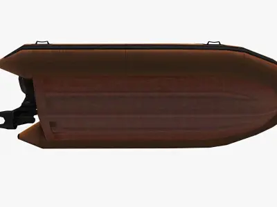 Inflatable Boat  Low-poly 3D model