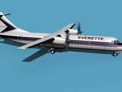 ATR  ATR-72-600 EuroCharter 3D model
