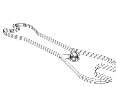 Mechanical Handtools - Cone Wrench 3D model