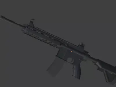 M416 basic 3D model 3D model