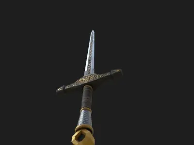 Just free sword Free low-poly 3D model