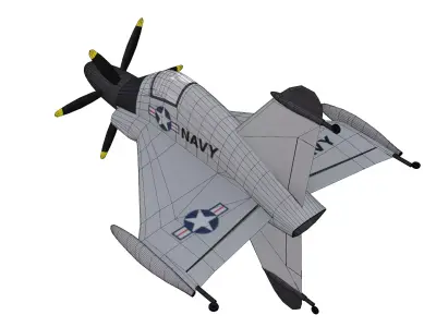 Convair XFY-1 Pogo Low-poly 3D model purchase