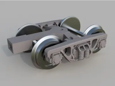 HO scale model of a train bogie Free 3D print model