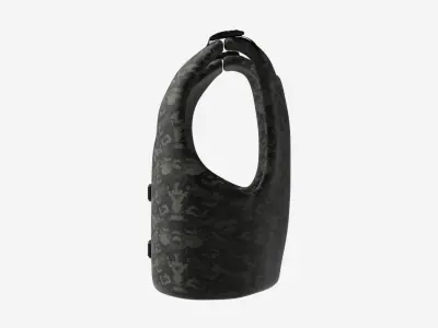 Camouflage vest 3D model