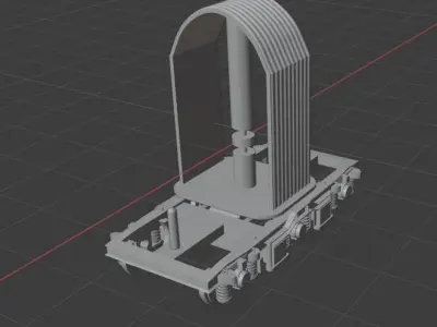 Modular H0 1-87 scale double-deck couch set DBv 3D print model