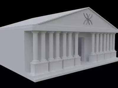 temple greek Free 3D model