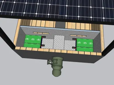Electric boat Low-poly 3D model